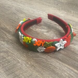 Handmade Christmas button Headband